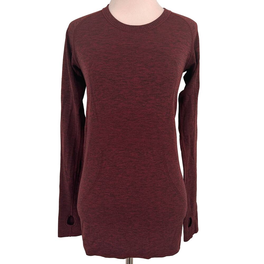 Lululemon Maroon Long Sleeve Swiftly Tech Shirt Size 6